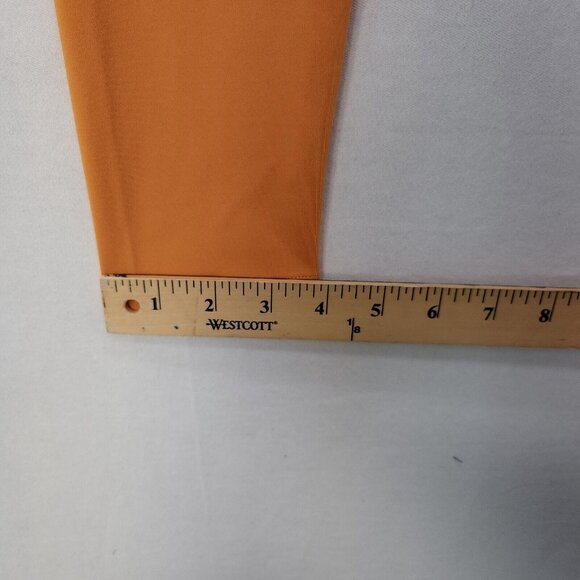 Reebok Women's Tights WOR Big Logo Size Small Workout Comfort Training Orange - Picture 12 of 16